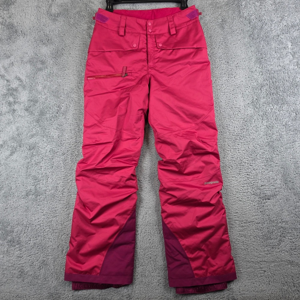 Patagonia Snowbelle Snow Pant Girls XL 14 Pink Insulated Ski Snowboard Insulated
